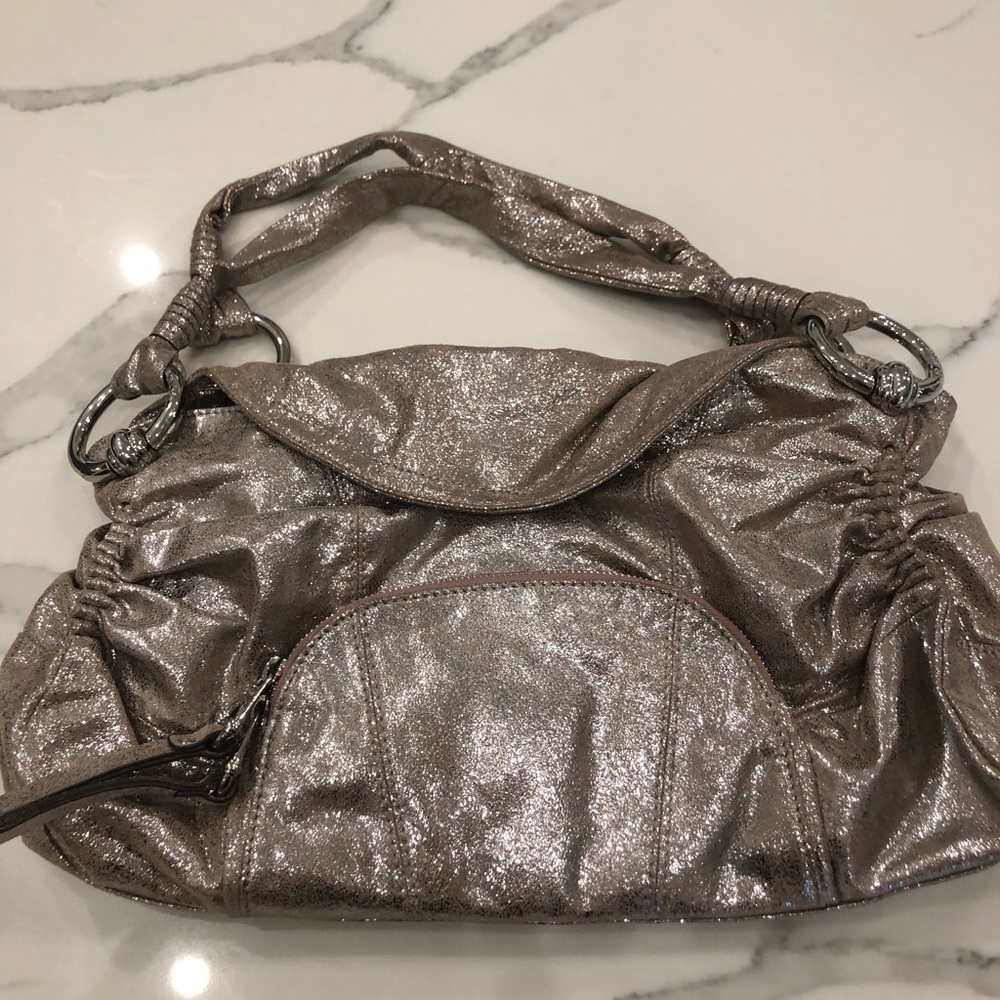 B makowsky metallic purse